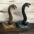 画像12: Vintage 1960s UNIVERSAL STATUARY Gold King Cobra 16' Statue Black (T393)