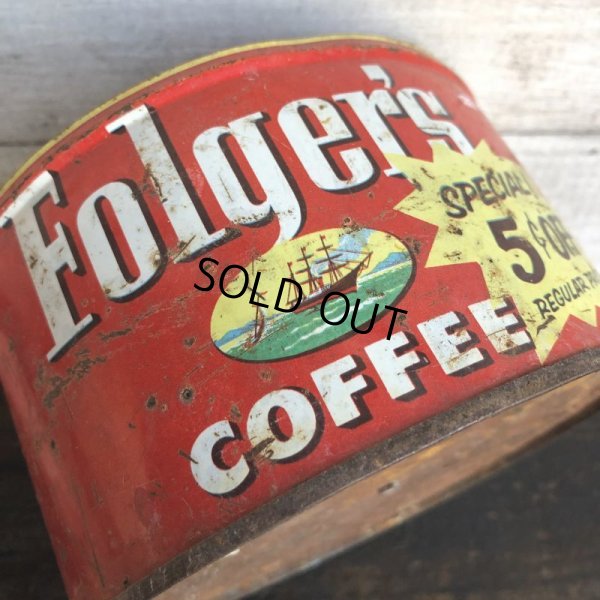 画像7: Vintage Can Folger's Coffee (T388)