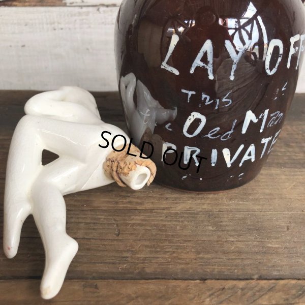 画像9: 50s Vintage Lay Off Nude Decanter Pin Up Girl (T399)