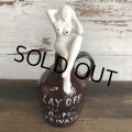 50s Vintage Lay Off Nude Decanter Pin Up Girl (T399)