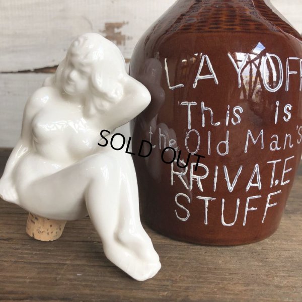 画像9: 50s Vintage Lay Off Nude Decanter Pin Up Girl (T398)