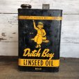 画像1: Vintage Dutch Boy Paint Linseed Oil 7 3/4 Can (T403) (1)