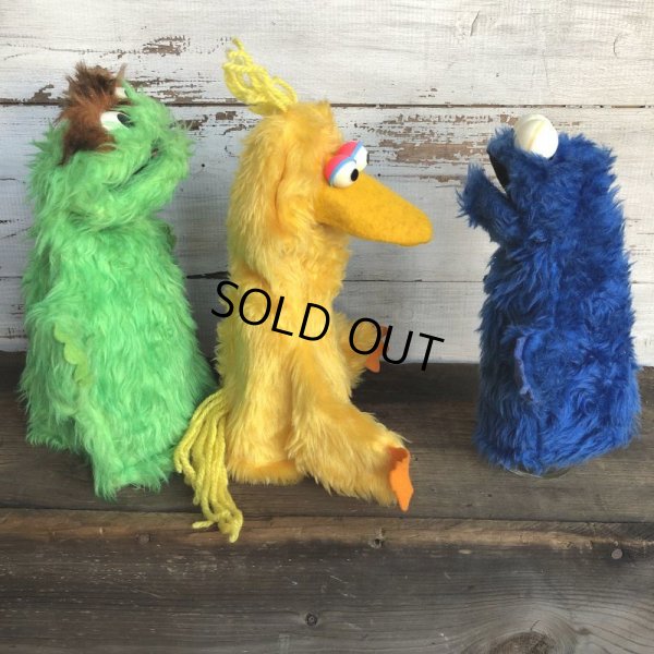 画像9: Vintage Knickerbocker Sesame Street Cookie Monster Hand Puppet Doll (T407)