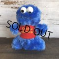 Vintage Hasbro Sesame Street Cookie Monster Mini Plush Doll (T404)