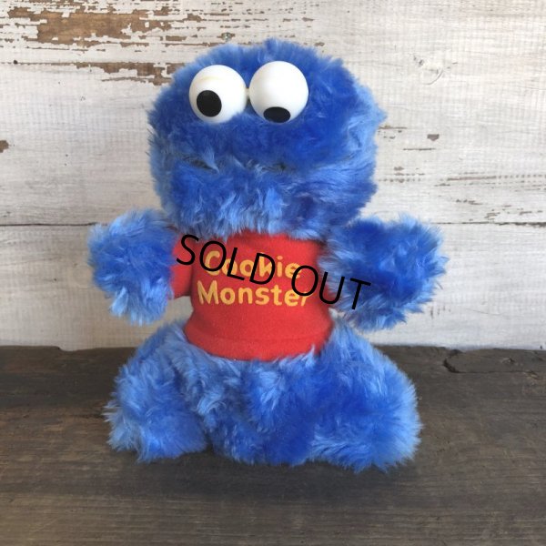 画像1: Vintage Hasbro Sesame Street Cookie Monster Mini Plush Doll (T404)