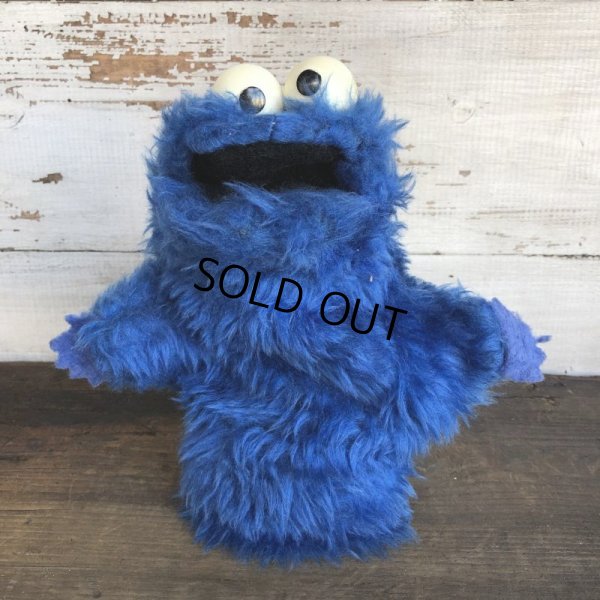 画像2: Vintage Knickerbocker Sesame Street Cookie Monster Hand Puppet Doll (T407)