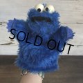 Vintage Knickerbocker Sesame Street Cookie Monster Hand Puppet Doll (T407)