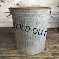 Vintage Metal Trash Can 43cm (T406)