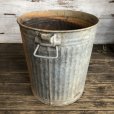 画像2: Vintage Metal Trash Can 43cm (T406) (2)