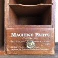 画像9: Vintage Wooden MACHINE PARTS CO Store Display Cabinet (T409)