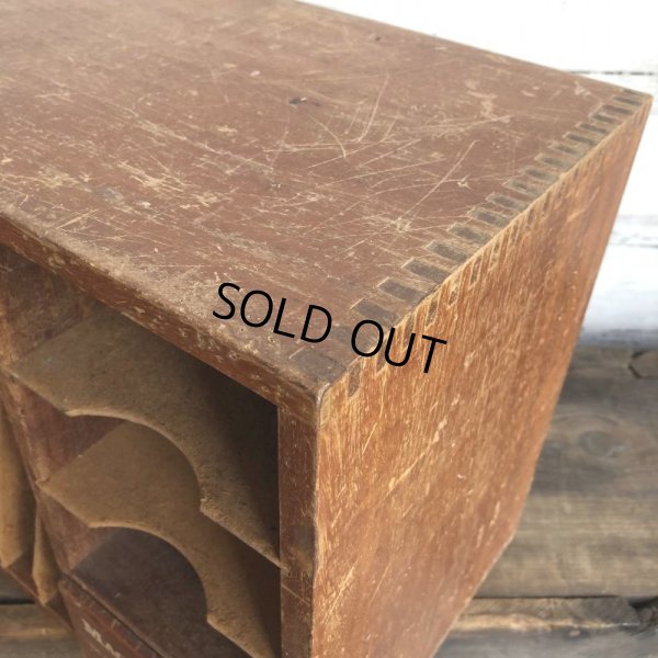 画像5: Vintage Wooden MACHINE PARTS CO Store Display Cabinet (T409)