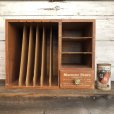 画像1: Vintage Wooden MACHINE PARTS CO Store Display Cabinet (T409) (1)