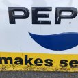 画像5: 60s Vintage Pepsi Cola A Pepsi Break Makes Sense! Embossed Metal Sign (T417)