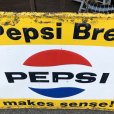 画像4: 60s Vintage Pepsi Cola A Pepsi Break Makes Sense! Embossed Metal Sign (T417)