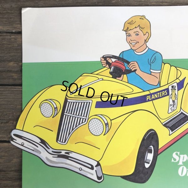 画像6: Vintage Planters Mr Peanut Store Display Poster Classic Pedal Car (T439)
