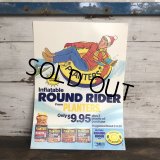 Vintage Planters Mr Peanut Store Display Poster Round Rider (T438)