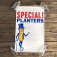 画像1: Vintage Planters Mr Peanut Store Display Poster (T440) (1)