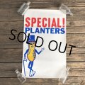 Vintage Planters Mr Peanut Store Display Poster (T440)