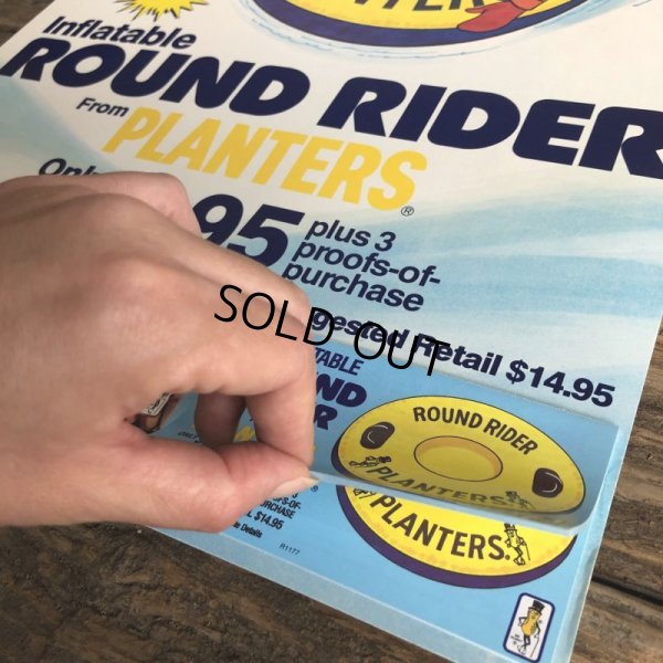 画像3: Vintage Planters Mr Peanut Store Display Poster Round Rider (T438)