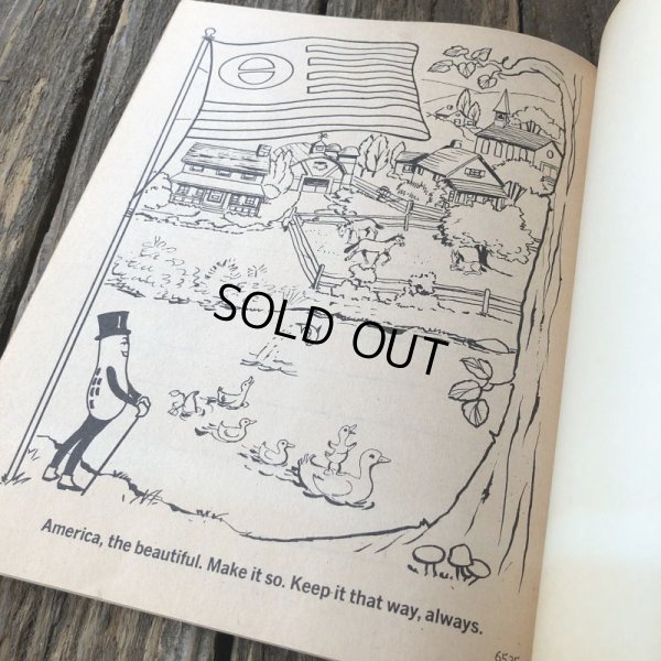 画像7: Vintage Planters Mr Peanut  AMERICA KEEP IT BEAUTIFUL Coloring Book (T431)