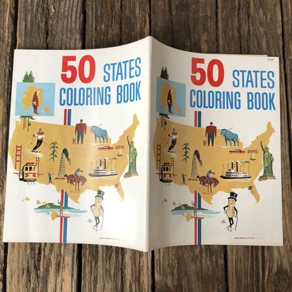 画像7: Vintage Planters Mr Peanut  50 STATES Coloring Book (T430)