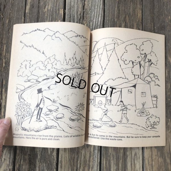 画像5: Vintage Planters Mr Peanut  AMERICA KEEP IT BEAUTIFUL Coloring Book (T431)