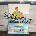 Vintage Planters Mr Peanut Store Display Poster Round Rider (T437)