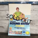 Vintage Planters Mr Peanut Store Display Poster Round Rider (T437)