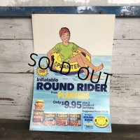 Vintage Planters Mr Peanut Store Display Poster Round Rider (T437)