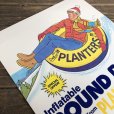 画像7: Vintage Planters Mr Peanut Store Display Poster Round Rider (T438)