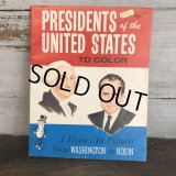 Vintage Planters Mr Peanut Presidents of the United States Coloring Book (T432)