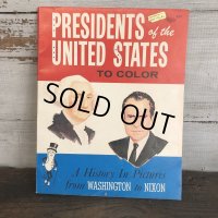 Vintage Planters Mr Peanut Presidents of the United States Coloring Book (T432)