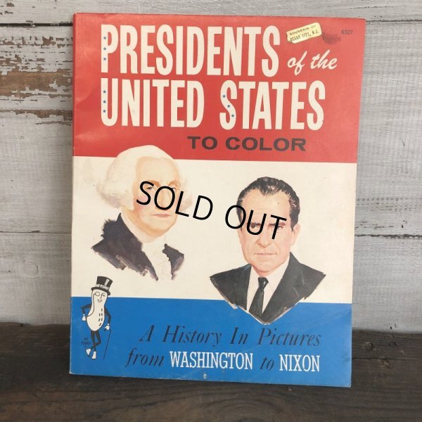 画像1: Vintage Planters Mr Peanut Presidents of the United States Coloring Book (T432)