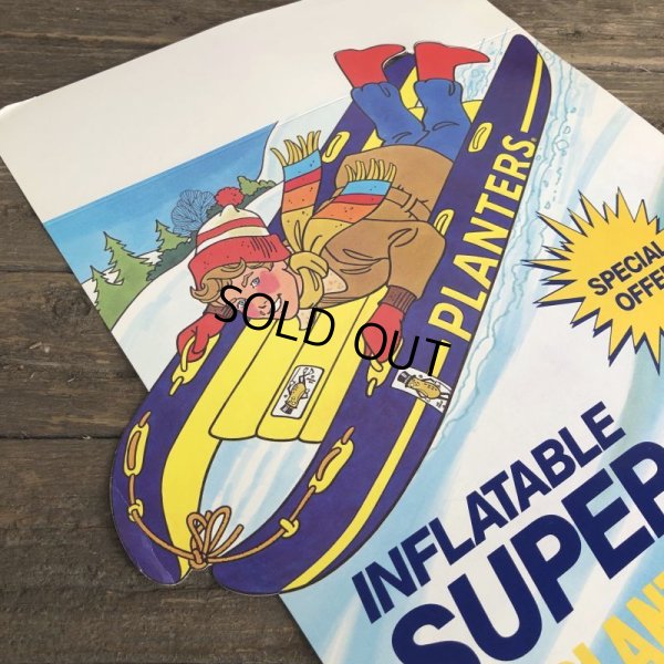 画像4: Vintage Planters Mr Peanut Store Display Poster Syper Sled (T436)