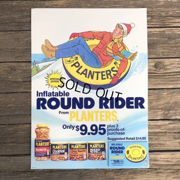 画像10: Vintage Planters Mr Peanut Store Display Poster Round Rider (T438)