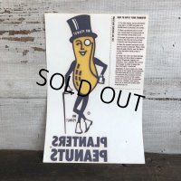 Vintage Planters Mr Peanut Transfer (T423)