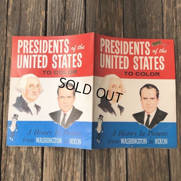 画像12: Vintage Planters Mr Peanut Presidents of the United States Coloring Book (T432)