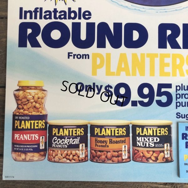 画像4: Vintage Planters Mr Peanut Store Display Poster Round Rider (T438)