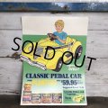 Vintage Planters Mr Peanut Store Display Poster Classic Pedal Car (T439)