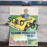 Vintage Planters Mr Peanut Store Display Poster Classic Pedal Car (T439)