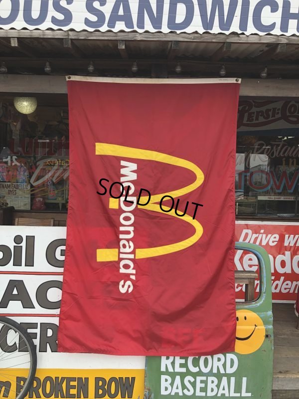 画像2: Vintage McDonalds Restaurant Sign Banner Flag #A (T441)