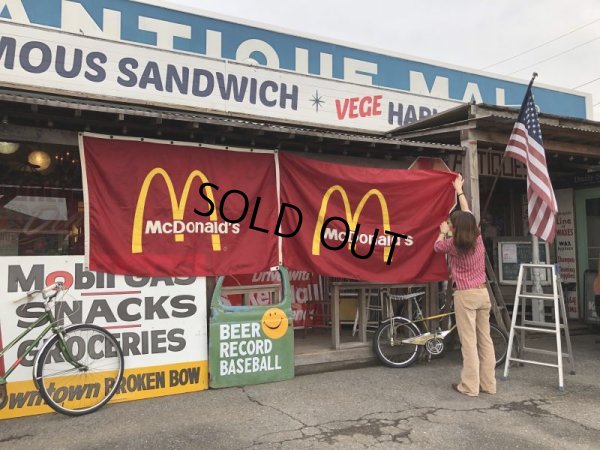 画像9: Vintage McDonalds Restaurant Sign Banner Flag #A (T441)