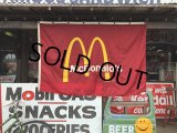 Vintage McDonalds Restaurant Sign Banner Flag #B (T443)