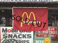 Vintage McDonalds Restaurant Sign Banner Flag #B (T443)
