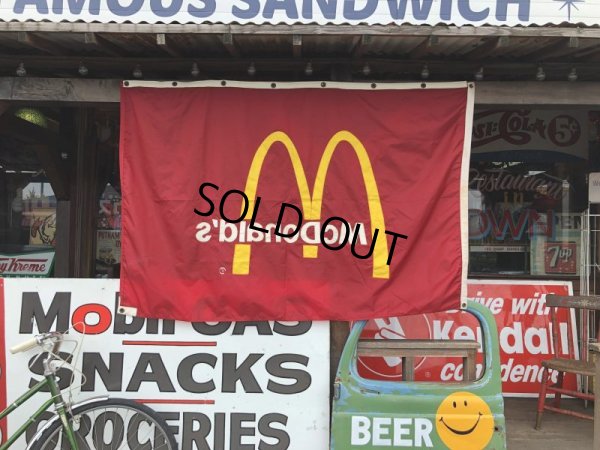 画像2: Vintage McDonalds Restaurant Sign Banner Flag #B (T443)