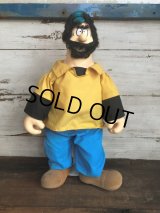 80s Vintage Popeye Brutus  Doll 52cm by Presents (T445)