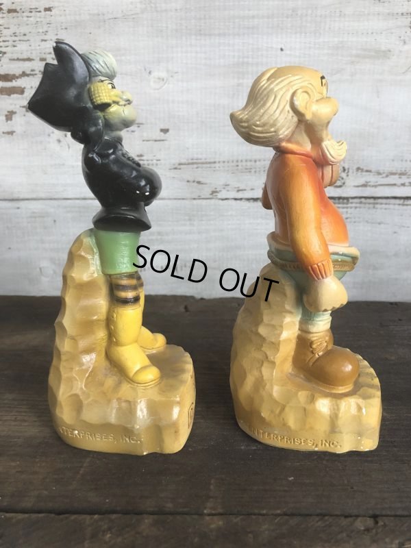 画像4: 60s Vintage Al Capp's Yokum family Mammy & Pappy Dogpatch Statue Set (T448)