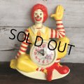 【SALE】 80s Vintage McDonald's Wall Clock (T458)