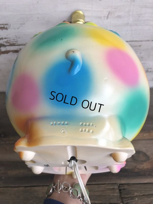 画像10: 70s Vintage Polka Dot Elephant Psychedelic Lamp (T468)