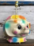 画像13: 70s Vintage Polka Dot Elephant Psychedelic Lamp (T468)